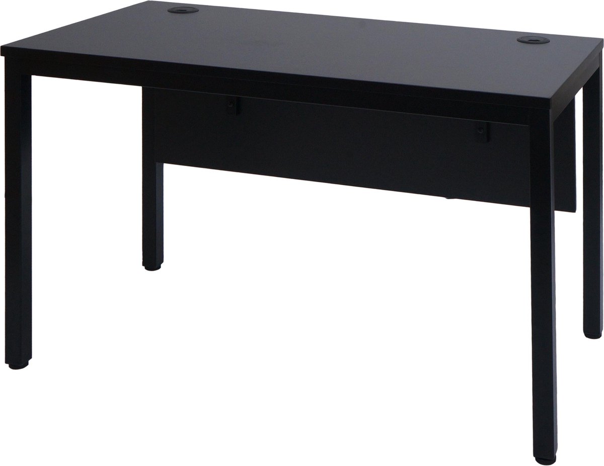 Bureau MCW-E94, bureau computer 120x60cm ~ zwart