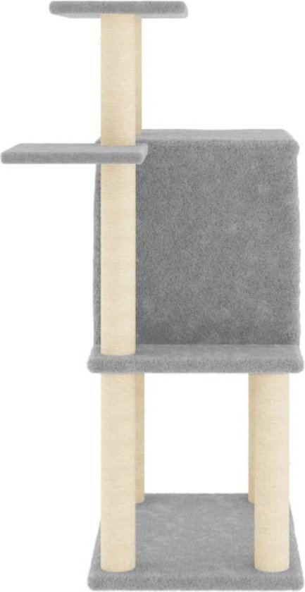 vidaXL-Kattenmeubel-met-sisal-krabpalen-97-cm-lichtgrijs