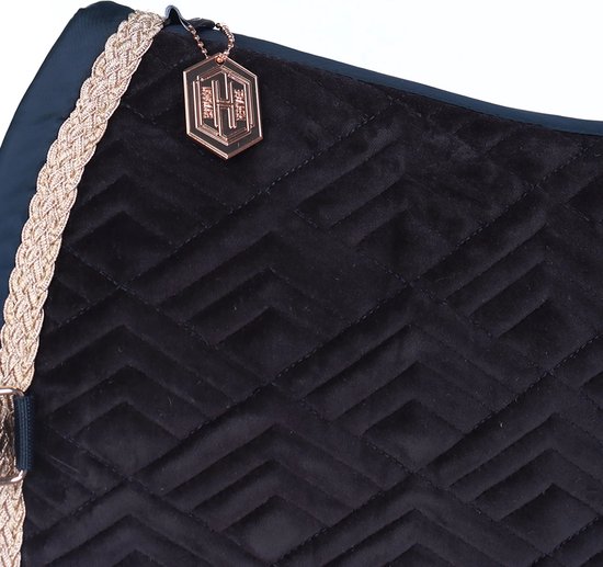 Eskadron Tapis de Selle Eskadron Heritage Velvet Emblème Bleu Foncé