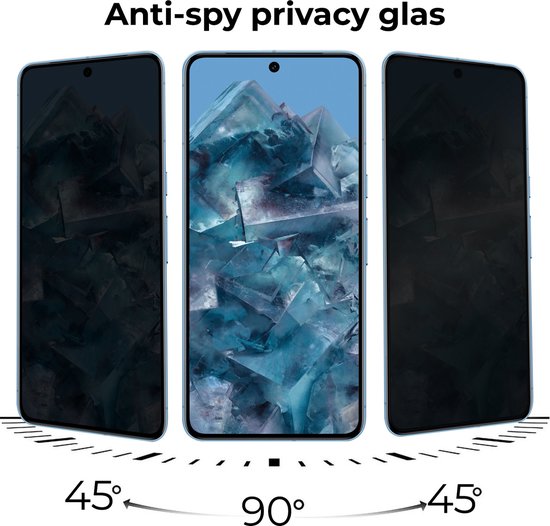 Protecteur d'écran Google Pixel 8 Pro en Glas trempé à couverture complète - Protecteur d'écran Google Pixel 8 Pro en Tempered Glass de confidentialité