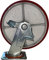 Zwenkwiel met rem 200x50 mm - Polyurethaan wiel - 480 KG - Transport wiel