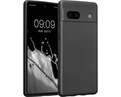 kwmobile metallic telefoonhoesje van TPU - geschikt voor Google Pixel 7a - Flexible case voor smartphone - In metallic grijs