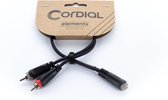Cordial EY 0.3 YCC Y-Adapterkabel 0,3 m - Insert kabel
