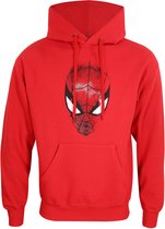 Uniseks Hoodie Spider-Man Spider Crest Rood - XL