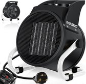 Bol.com MASKO® Ventilatorkachel 2kW - Elektrische Kachel voor Binnen- en Buiten Bouwkachel Keramische Werkplaatskachel Electrisc... aanbieding