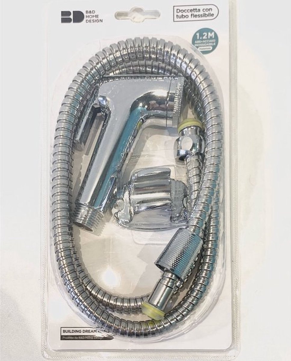 IBBO® - Toilet Shattaf - Adapter Spray - Handheld Bidet - Shower Head - Wall Mounted Hose Kit Home Office Use Easy - Badkamer Accessoires - WC Papier Besparend - Zliver