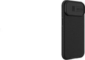 Geschikt voor Nillkin Apple iPhone 15 CamShield Hoesje met Camera Slider - Zwart
