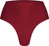 Basics string high waist beet red voor Dames | Maat XL