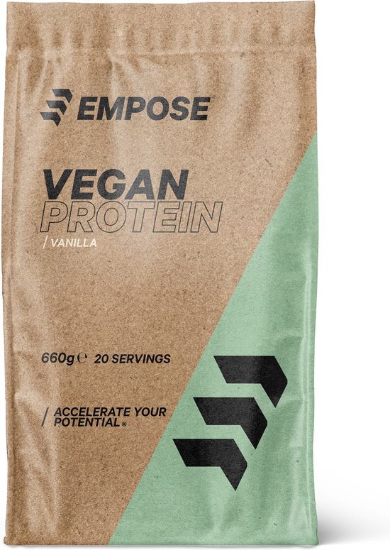 Empose Nutrition Vegan Protein - Plantaardig - Vegan Protein Poeder - Vanille - 660 gram