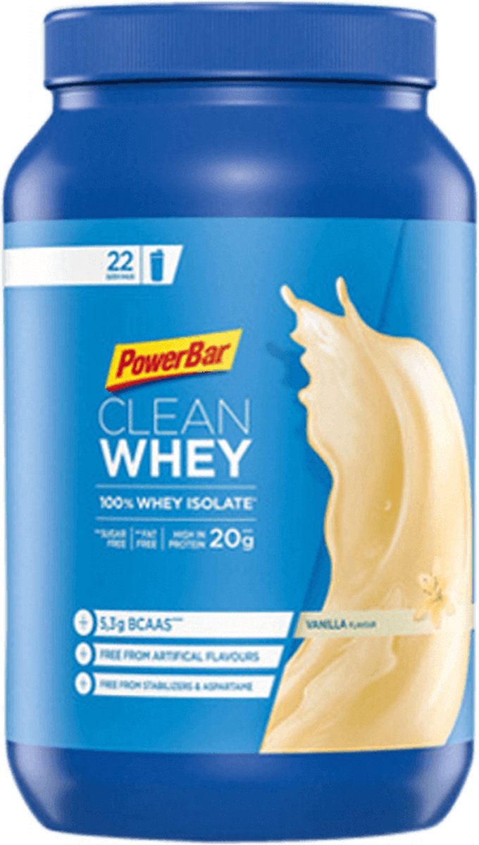 Powerbar Clean Whey Jar - 100% Whey Isolate Shake - Vanille - Eiwitshake / Proteine shake - 570 g