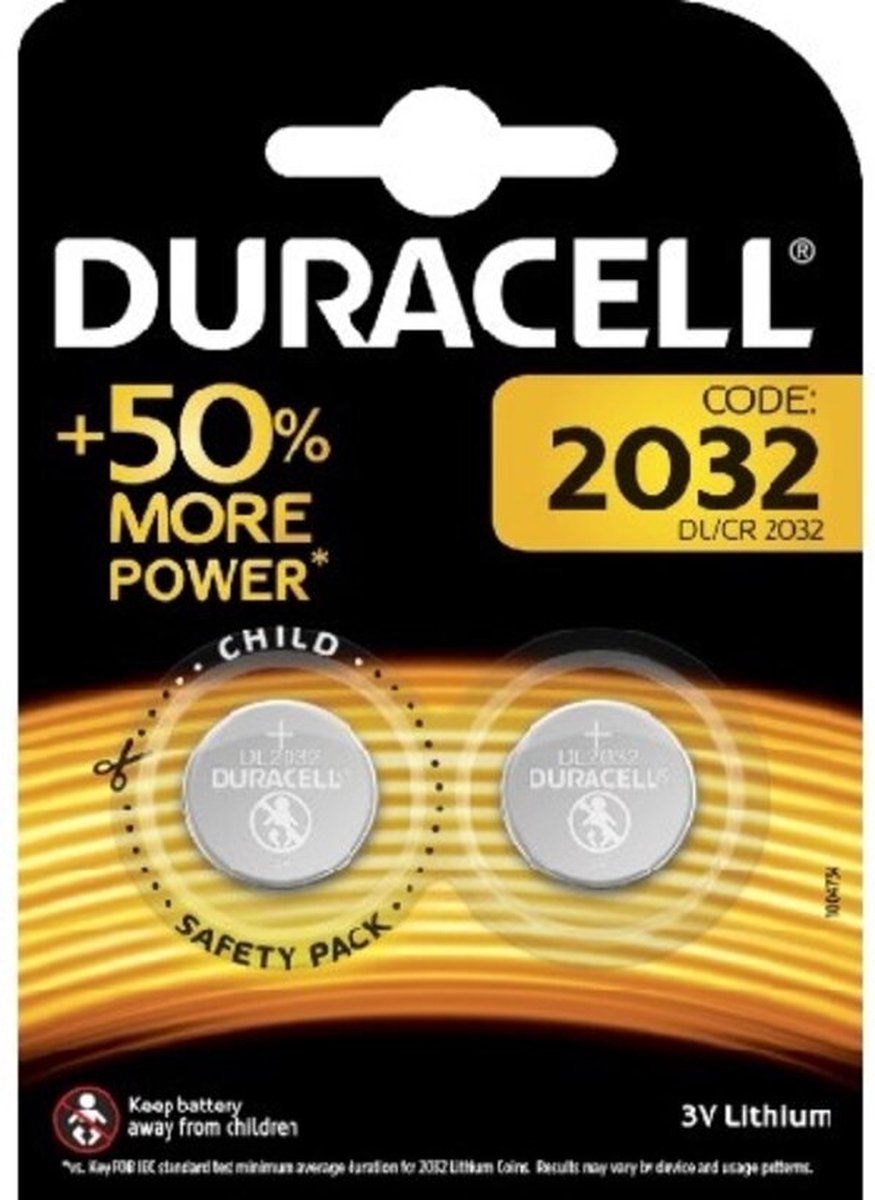 2 Piles 2032 Duracell - Piles