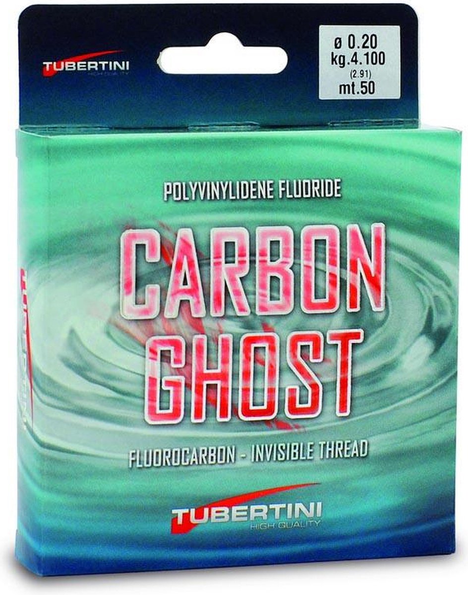 Tubertini Carbon Ghost Flurocarbon 50 M Transparant 0.490 mm