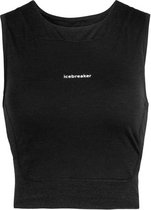 Icebreaker Zoneknit Cropped Merino Mouwloos T-shirt Zwart XS Vrouw