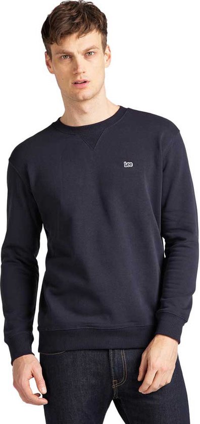 Lee Plain Crew Sweatshirt Zwart 4XL / Regular Man