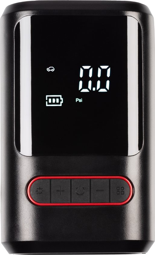 Elektrische fietspomp - Draagbare Compressor - voor fietsbanden en autobanden - Ballenpomp - 2x 2000mAh 50W - LED Display - Zaklamp Functie — afbeelding 3