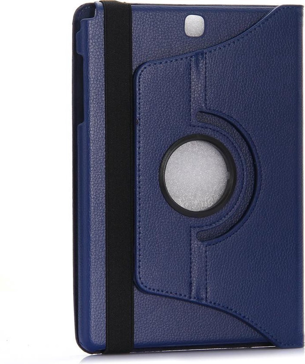 Jumada's Hoesje voor geschikt voor Samsung Galaxy Tab A 9.7 T550 - 360° Draaibare Cover, Donkerblauw