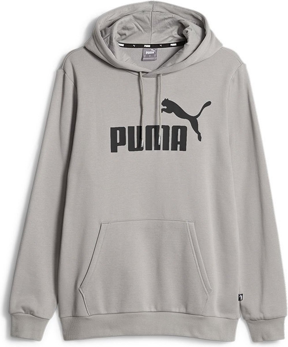 Puma Ess Big Logo Hoodie L Man Grijs