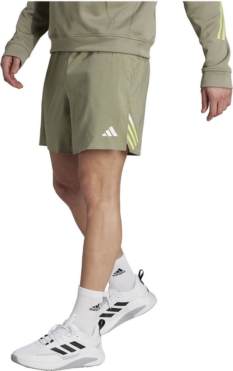 adidas Performance Train Icons 3-Stripes Training Short Heren – 9 Groen