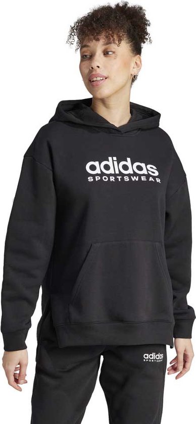 Adidas All Szn Fleece Graphic Capuchon Zwart Vrouw