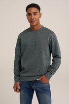 WE Fashion Heren sweater met dessin