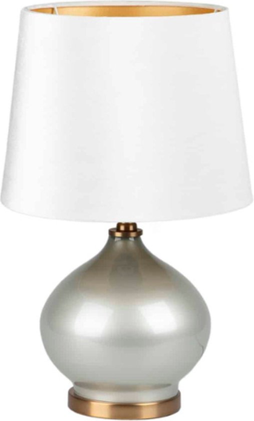 Lampenvoet glas - lampenvoet White Glass - lampenvoet lichtgroen