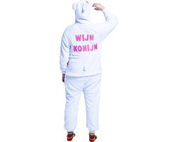 Konijn onesie - dieren onesie - verkleedkleding - carnavalskleding - Carnaval kostuum - dames - heren – volwassenen – Wijn Konijn - maat S/M