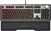QPAD - MK-95-DE PRO - Gaming Mechanisch Schakelbaar Toetsenbord, met RGB-achtergrondverlichting en Palmrest, Painting keycap, DE layout