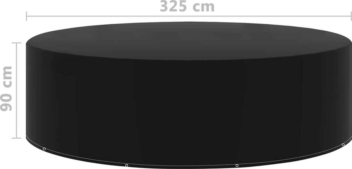 CUHOC - Diamond hoes ronde tuintafel - 250x80 diameter x hoogte - Hoezenspecialist.nl