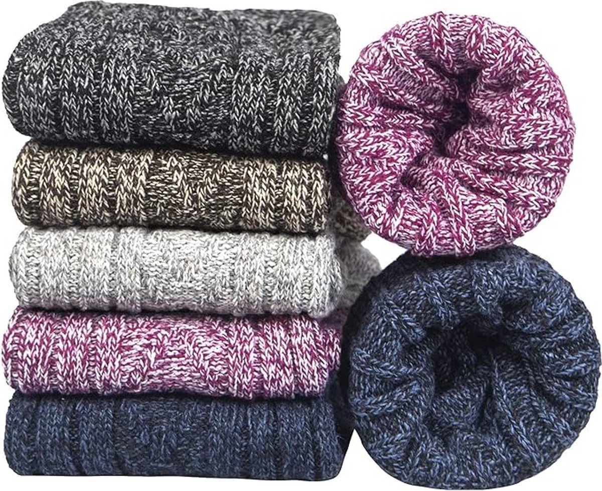 Stoeury Merino Wandelsokken Heren Dames, Dikke Thermosokken Wintersokken, Warme Merinowollen Stoeury Merino Wandelsokken Heren Dames, Dikke Thermosokken Wintersokken, Warme Merinowollen