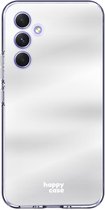 HappyCase Hoesje met leuke Spiegel Geschikt voor Samsung Galaxy A34 | Flexibel TPU | Stijlvolle Back Cover