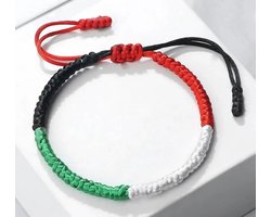 Akyol - Armband - Free Palestina armband - Palestina - Gevlochten armband - palestijnse armband - palestijnse vlag - No war - zwarte armband - free palestina