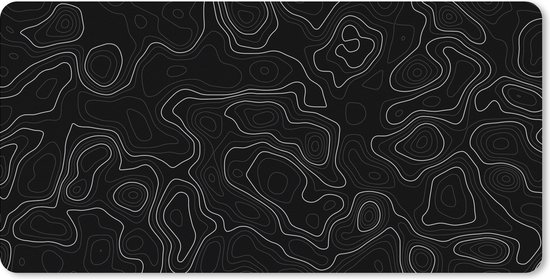 Muismat 80x40 cm - Bureaumat kantoor zwart - Computer en desktop accessoires - Muis en bureau mat onderlegger - Zwarte bureaulegger xl - Mousepad xxl - Kantoorartikelen decoratie - Muismatten office desk anti slip - Kantoormeubelen