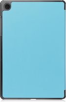 Hoes Geschikt voor Samsung Galaxy Tab A9 Plus Hoes Tri-fold Tablet Hoesje Case - Hoesje Geschikt voor Samsung Tab A9 Plus Hoesje Hardcover Bookcase - Lichtblauw