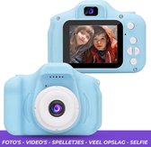 Digitale Camera voor Kinderen - Kleur: blauw - Kindercamera - Fotocamera voor Meisjes & Jongens - Fototoestel voor Kids - Vloggen - Speelgoedcamera - Hoge Kwaliteit - Kindercamera met Veel Mogelijkheden & Opties