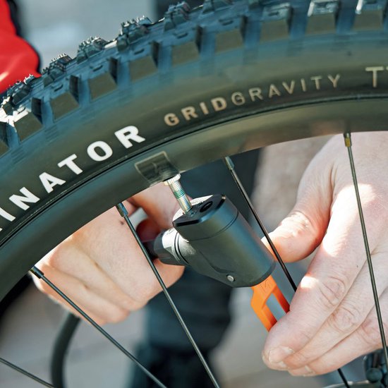 SKS AIRMOTION 12.0 Vloerpomp Zwart Oranje (Multivalve)-one size van SKS — afbeelding 5