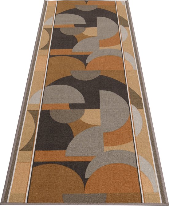 Tapiso – tapis de couloir en caoutchouc antidérapant, marron, Beige, pour couloir, salon, taille 100x300