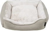 District 70 SNUG Box Bed - Landelijke Hondenmand - Met afneembare en wasbare hoes - Kleur: Zand, Maat: Small - 60 x 50 x 18 cm