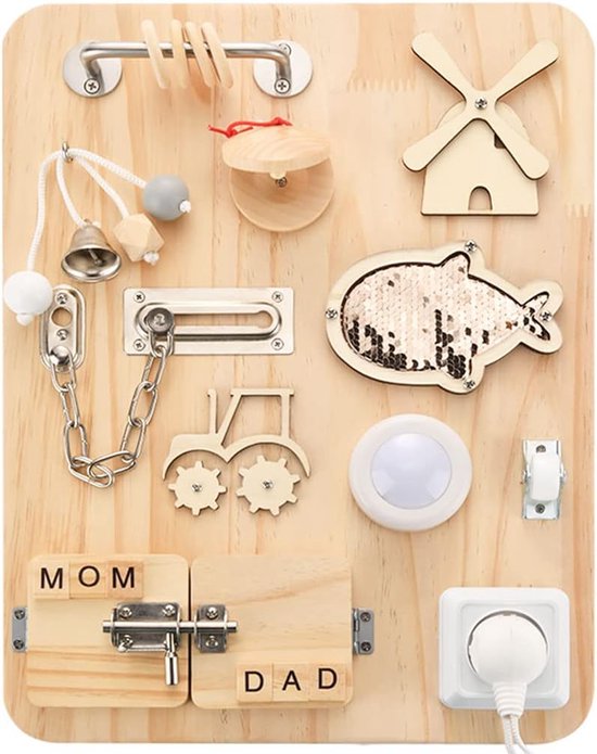 Vanplay - Busy Board Montessori in Legno - eZy toyZ Negozio giocattoli on line