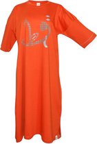 Ibramani Cat T-Shirt Oranje - Dames T-shirt Jurk Oranje - T-shirt - Kleding - Jurk