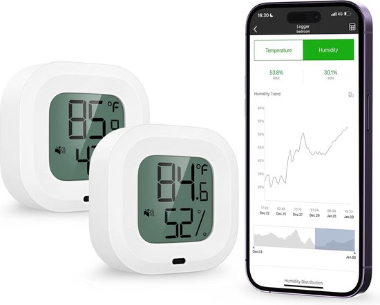 Hygromètre numérique LCD moniteur de température et humidité pour la maison de la salle de séjour - Chine Hygromètre numérique, un thermomètre digital