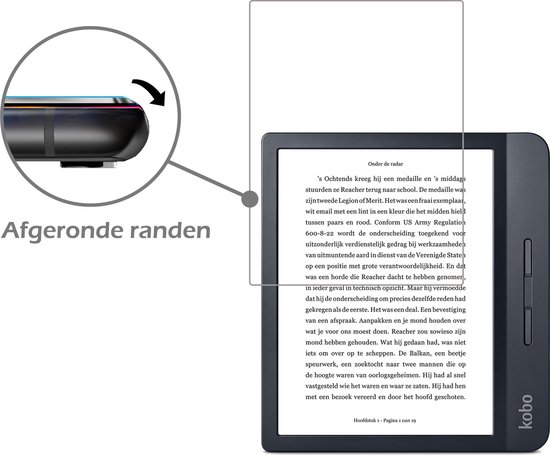 Hoesje Geschikt voor Kobo Libra H2O Hoes Book Case Trifold - Hoes Geschikt voor Kobo Libra H2O Hoesje Book Cover Met Screenprotector - Grijs van Hoesje  — afbeelding 4