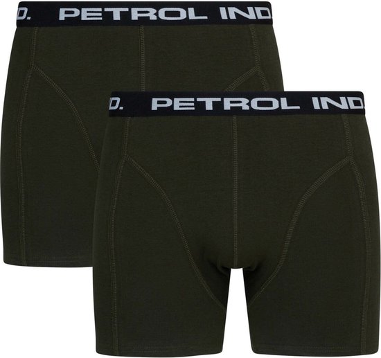 Petrol Onderbroek - Petrol Industries - 2-pack Boxershorts - Legergroen