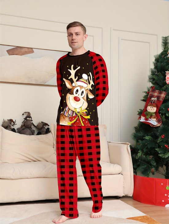 Pyjama de Noël Livano - Homme - Pyjama de Noël - Homme - Adultes - Set - Pantalon - Chemise - Noël - Taille XXXL