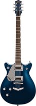 Gretsch G5232LH Electromatic Double Jet FT V-Stoptail Lefthand Midnight Sapphire - Elektrische gitaar voor linkshandigen