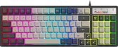 Bol.com Fuegobird V600 Bedraad Gaming Toetsenborden - Membraan Toetsenbord - RGB Verlichting - 96 keys - Grijs wit aanbieding