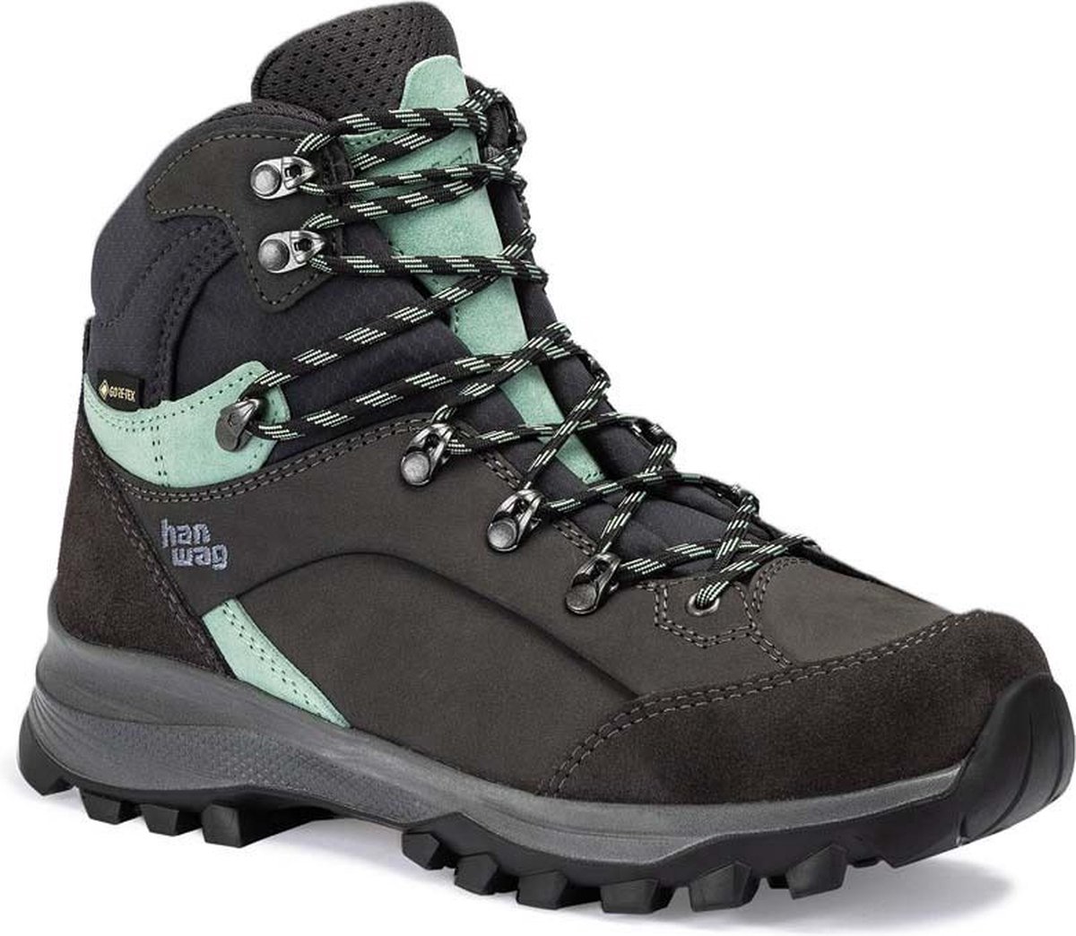 Hanwag Alta Bunion II Lady GTX Wandelschoenen Dames Asphalt 37 Mint