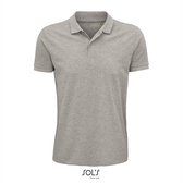 2 Pack SOL'S - Planet Polo - Heather Grey - 100% Biologisch Katoen - L