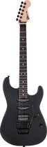 Charvel Pro-Mod San Dimas Style 1 HSS FR E Sassafras Satin Black - ST-Style elektrische gitaar