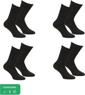 Bamboe Socks - Sokken Bamboe 4-Pack - Antraciet - maat 39-42 - Bamboe Sokken voor Extra Comfort - Dames / Heren