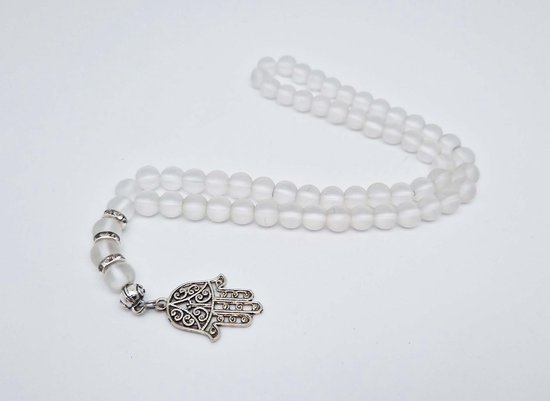 BERGERLIN Rozenkwarts armband gefacetteerd, roze
